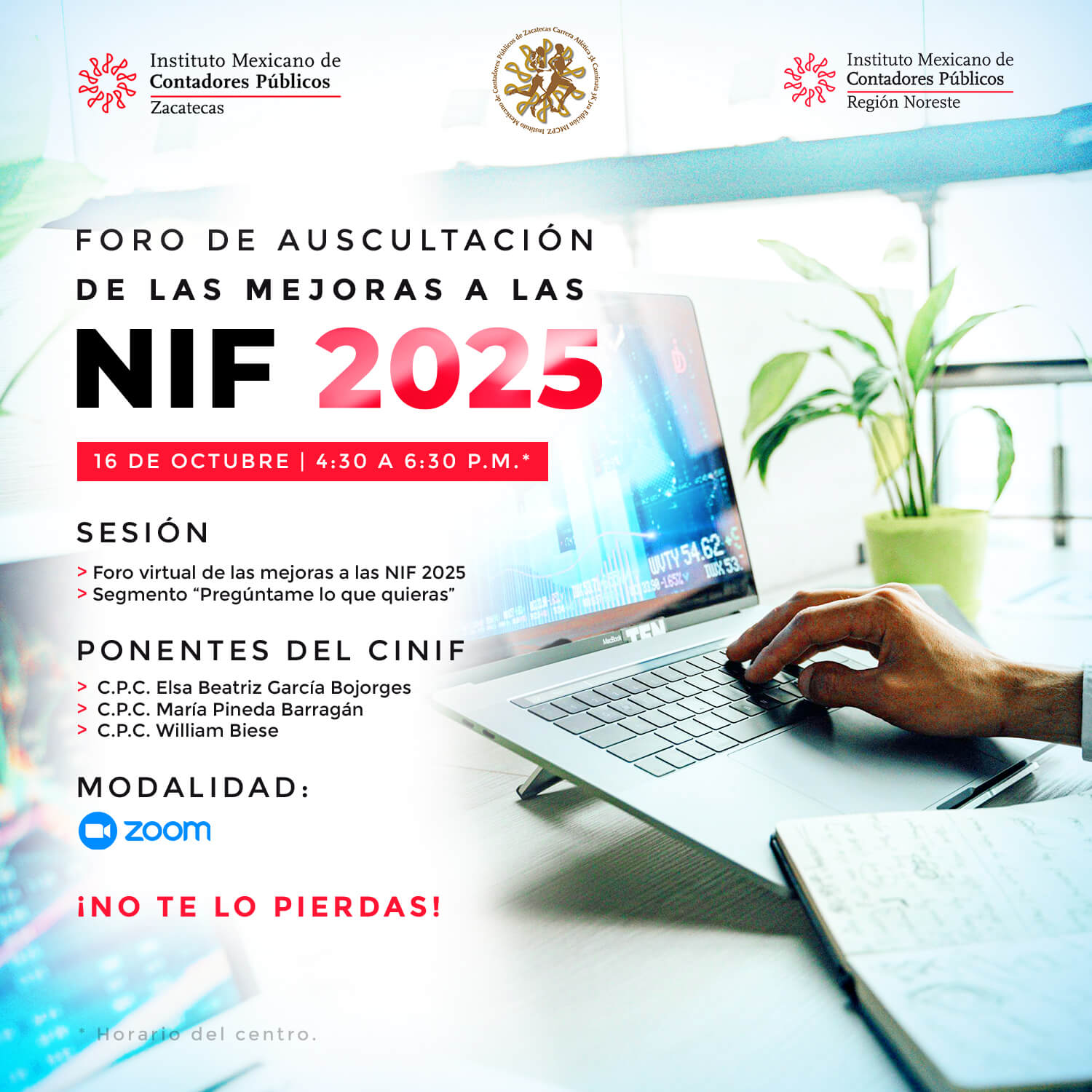 Foro de Auscultación de las Mejoras a las NIF 2025 – IMCP – Región Noreste